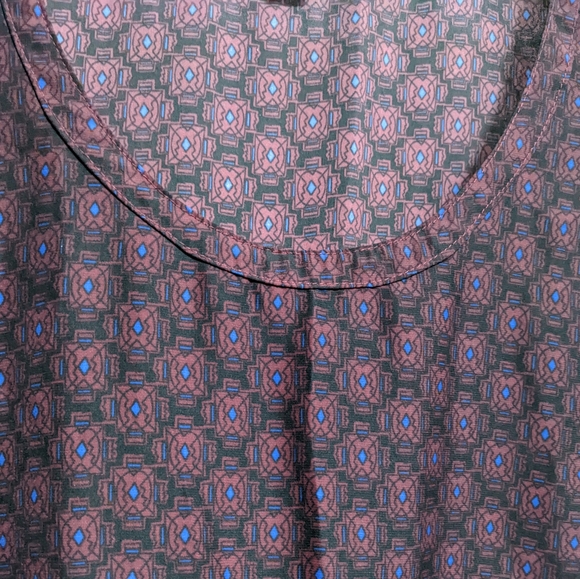 (2/$25) Cotton On purple blue geometric flow dress - Picture 3 of 7